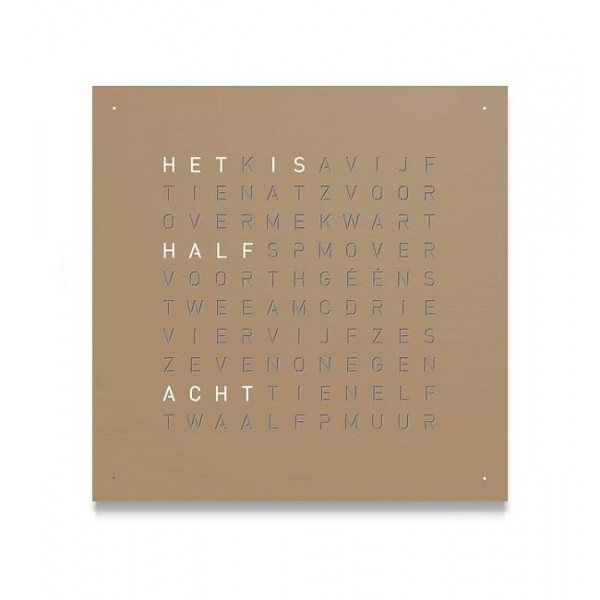 Qlocktwo 180 Hazelnut 