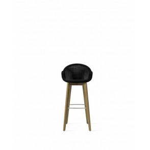 Edgard bar stool teak base