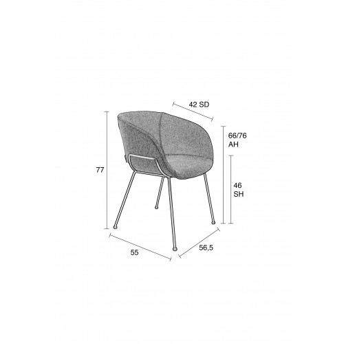 Feston armchair eetkamerstoel 