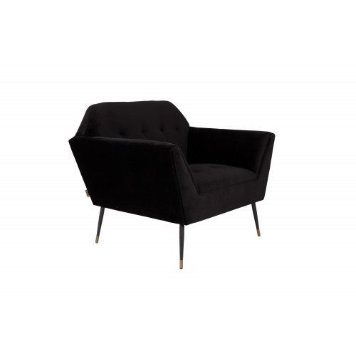 Bijproduct Plaatsen Kunstmatig Kate lounge chair black Dutchbone - PUUR Design & Interieur