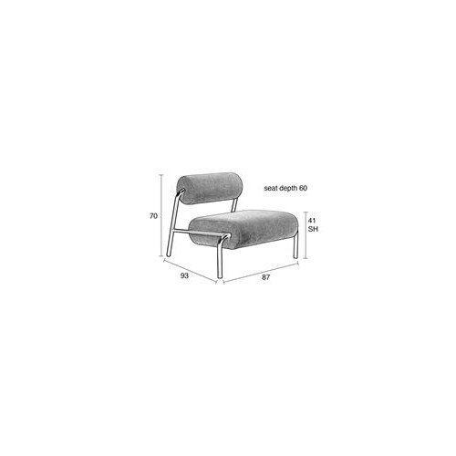 Lekima lounge chair roze 