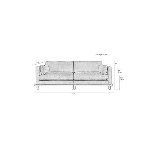 Blossom 4,5-seater Moss