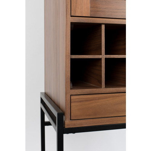 Travis cabinet wijnkast walnut