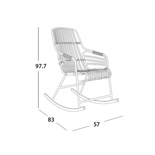 Raphia Rocking Chair