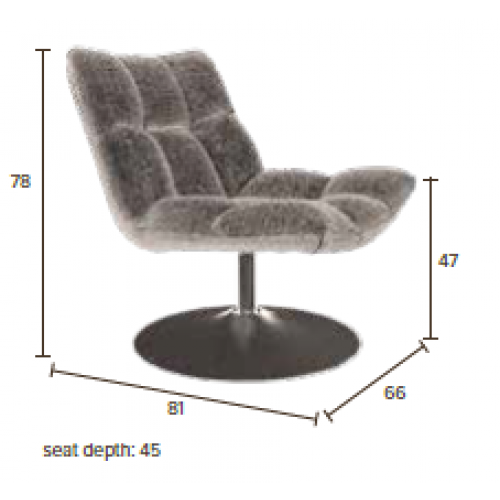 Bar Lounge Chair - Lichtgrijs