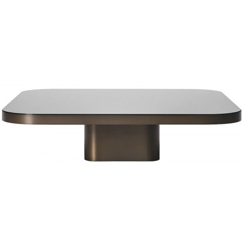 Bow Coffee Table brass burnished 70x70