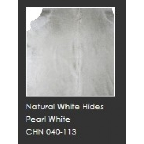 Natural white cow hide