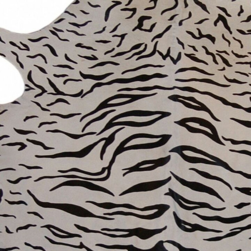 Printed cow hide