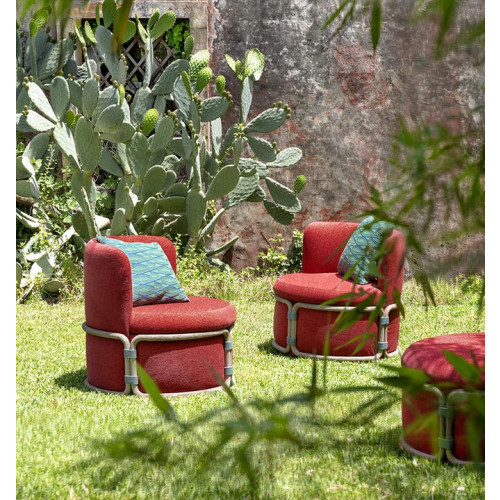 Rotin lounge armchair 