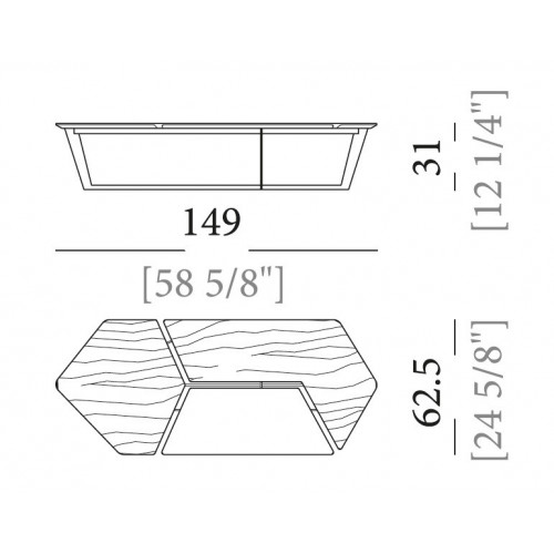 Nelson salontafel langwerpig