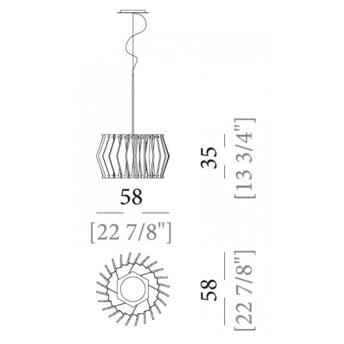 Oompa-Loompa hanglamp Ø58 Arketipo