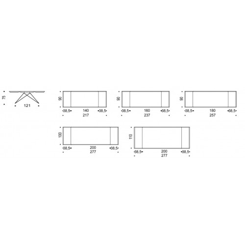 Premier Wood Drive eettafel