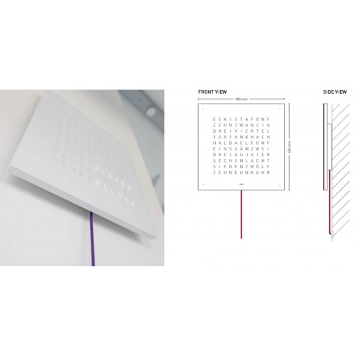 Qlocktwo Classic Creator’s Edition Raw Iron