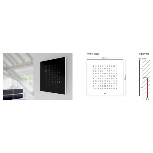 Qlocktwo Classic Creator’s Edition Silver & Gold