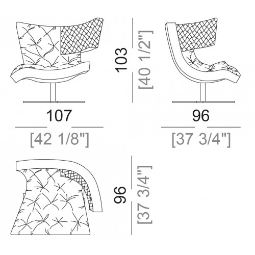 Roxy draaifauteuil