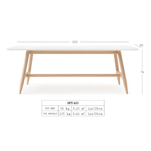 Spy 655 marmeren eettafel