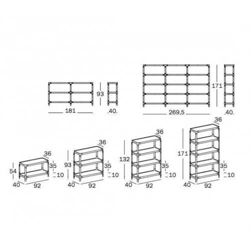 Steelwood Shelving System van Magis
