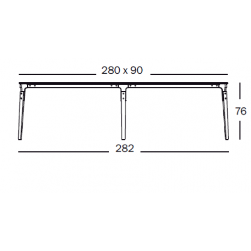 Steelwood Table van Magis